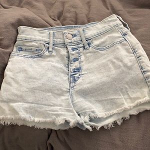 Abercrombie and Fitch denim high waist shorts